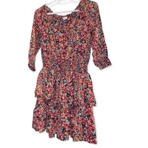 Patrons of peace anthropologie smocked 3/4 sleeve tunic dress